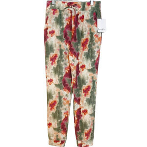 Love Fire Women's Tie Dye Stretch Pants Straight Legs Multicolor Size L NWT